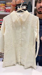 Pure cotton semi formal top