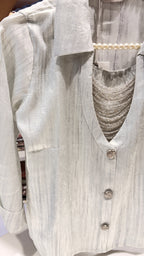 Zircon embellished top
