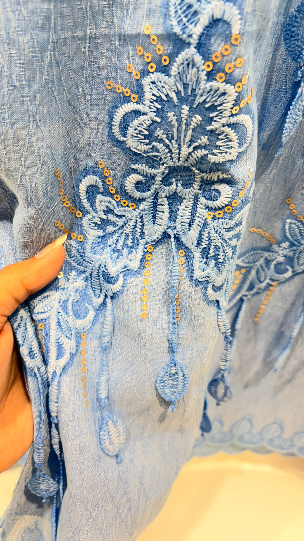 Crop top with tassels