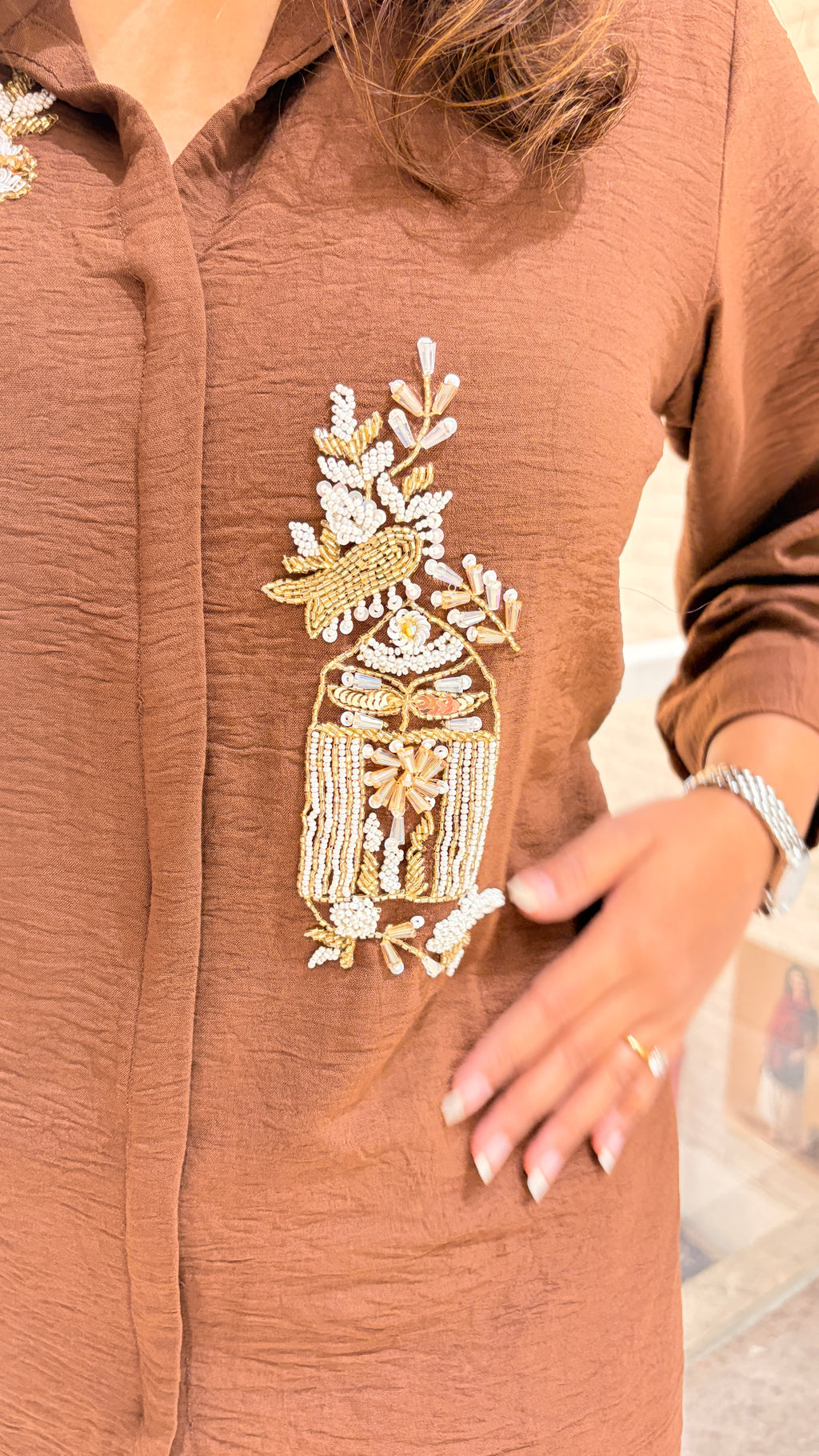 Brown festive co ord set