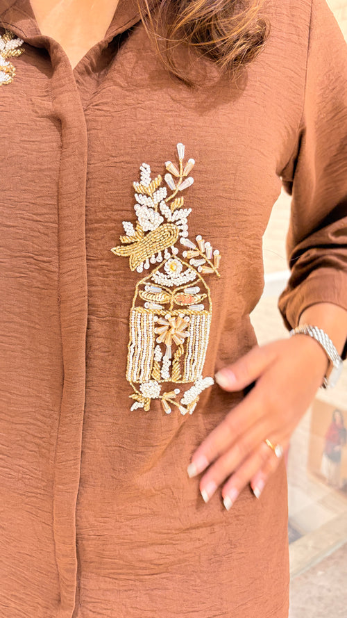 Brown festive co ord set