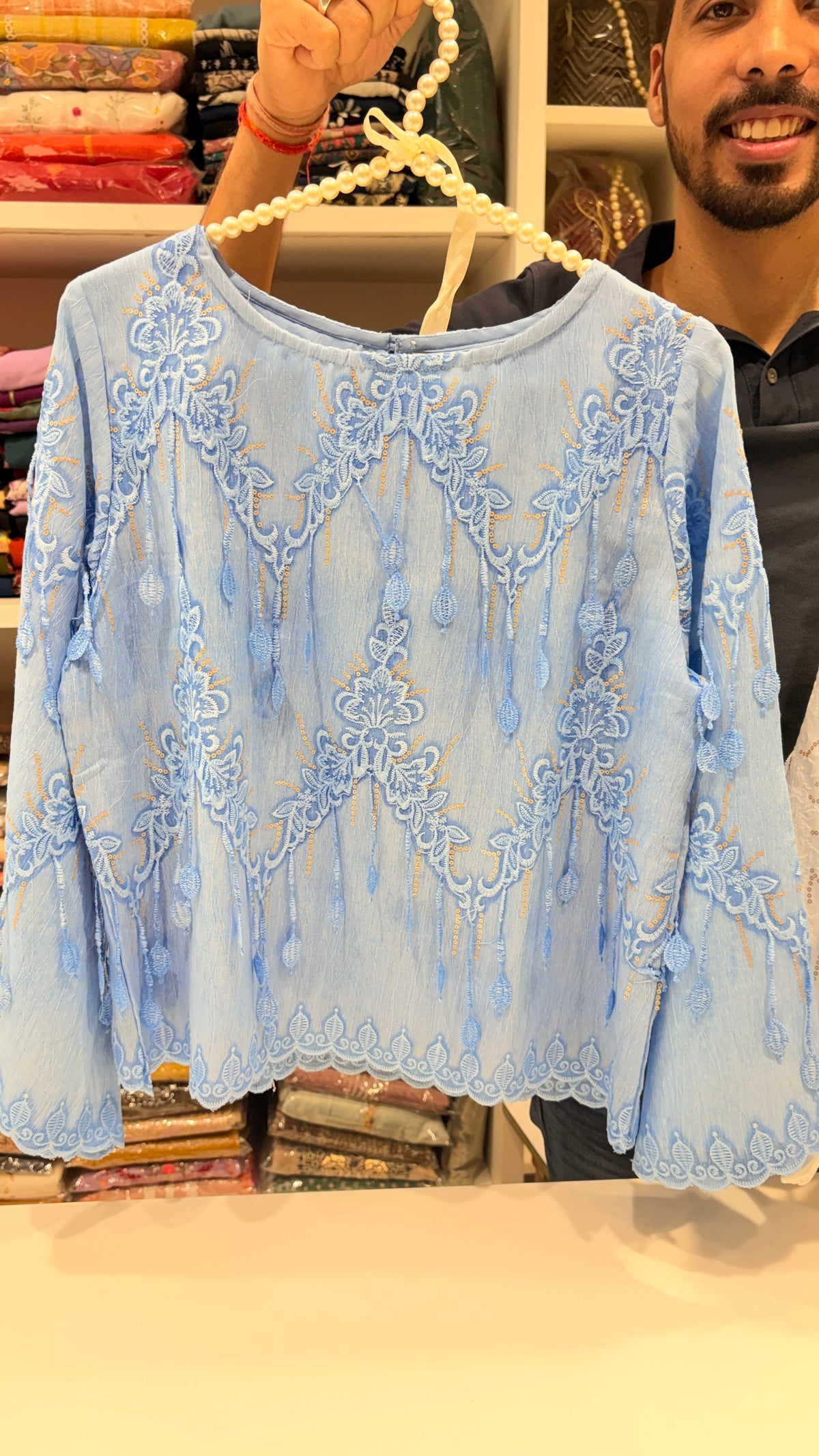 Crop top with tassels