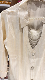 Zircon embellished top