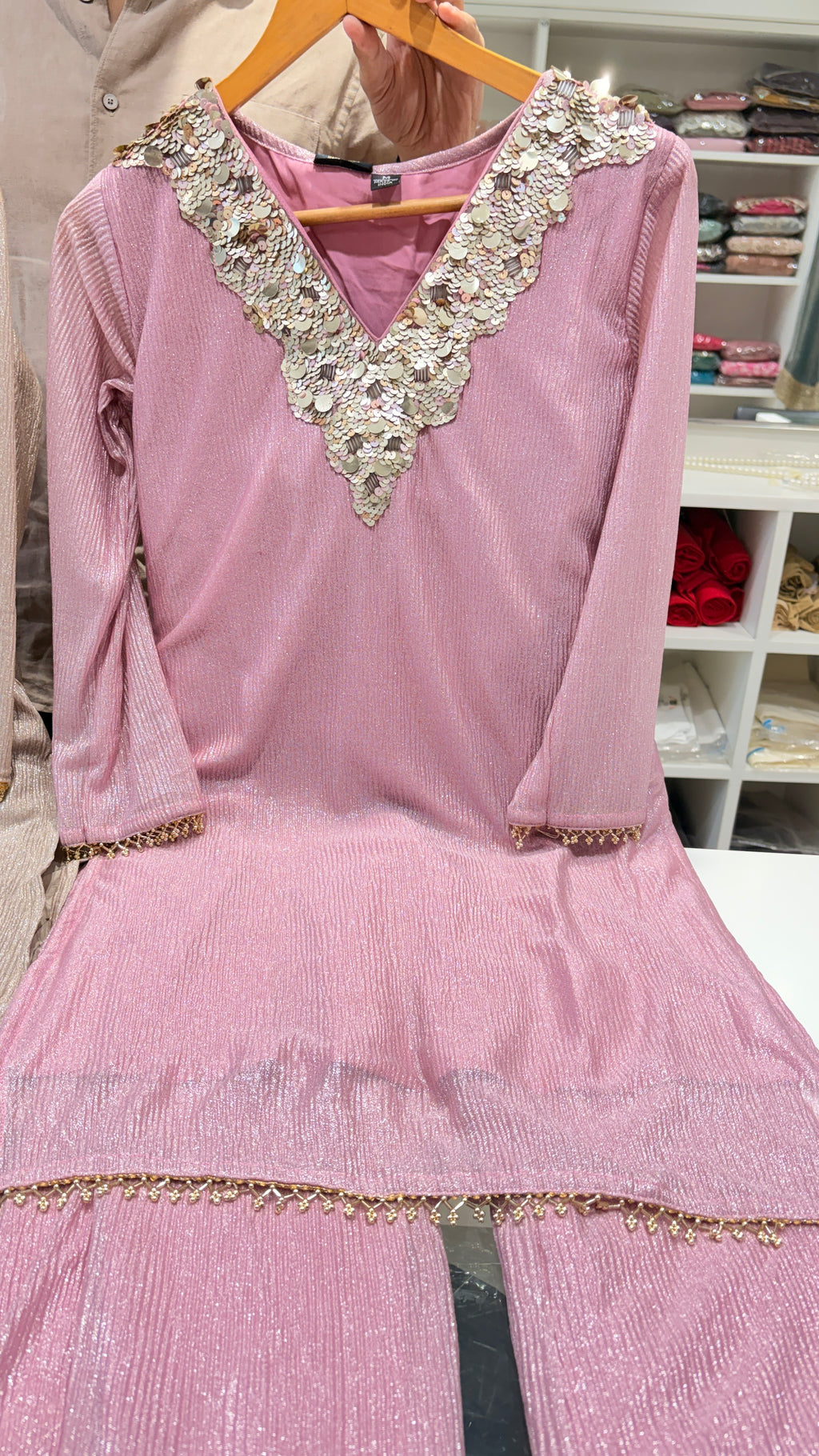Sequins embroidered co ord set