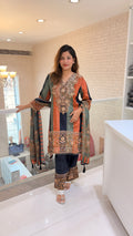 Royal blue farshi set