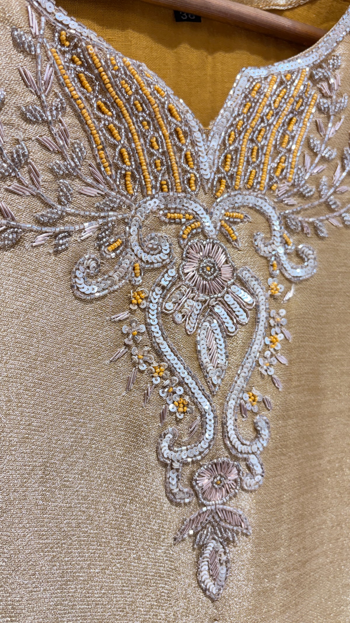 Golden sharara suit