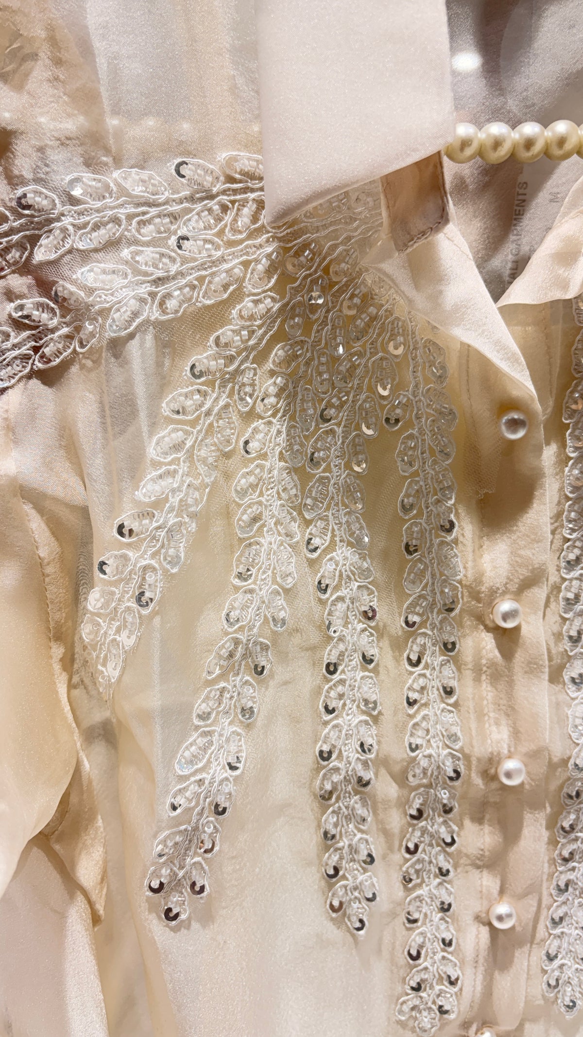 Embellished partywear shirt