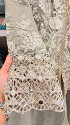 Mirror & Cutwork Embroidered Sharara Set