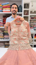 Mirror & Cutwork Embroidered Sharara Set