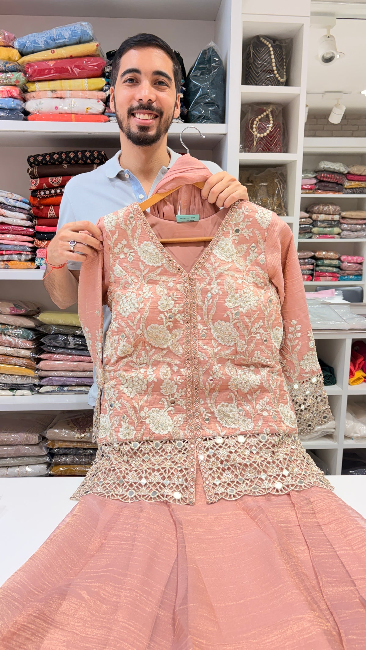 Mirror & Cutwork Embroidered Sharara Set