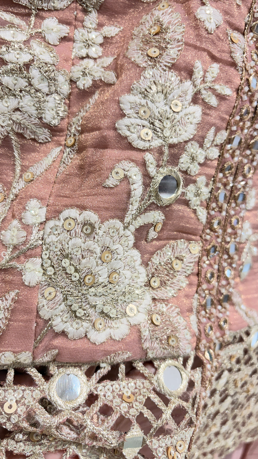 Mirror & Cutwork Embroidered Sharara Set